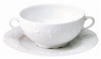 Blanc de Blanc Cream Soup Saucer by Philippe Deshoulieres