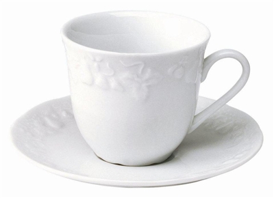 Blanc de Blanc Coffee Saucer by Philippe Deshoulieres