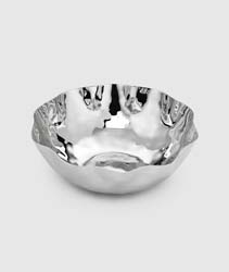 Blossom Free Form Stainless Bowl 12" x 3 .75" H by Mary Jurek Design