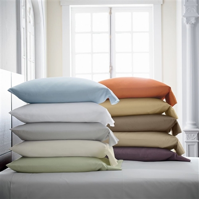 Stresa Solid Sateen Sheeting Collection by Scandia Home