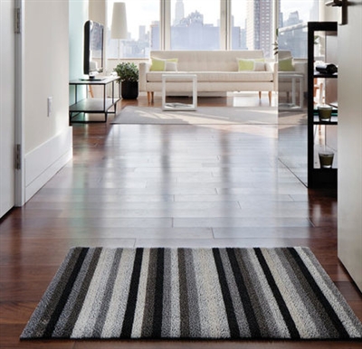 Even Stripe Shag Indoor/Outdoor Mats by Chilewich