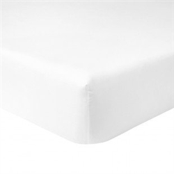 Flandre Luxury White Fitted Sheet by Yves Delorme