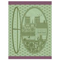 Fenetre Sur Paris Tea Towels (Pair) 24" x 31" by Le Jacquard Francais