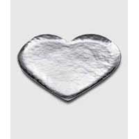 Amore Stainless Heart Tray 9" by Mary Jurek Design
