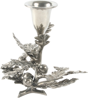 Oak Leaf Candlestick (Single Candle) by Vagabond House