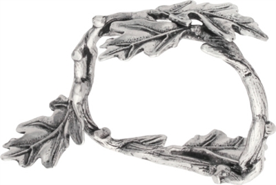 Oak Branch Pewter Napkin Ring by Vagabond House