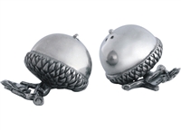 Acorn Oak Leaf Salt and Pepper Shakers (Pewter) by Vagabond House