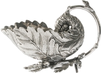 Acorn & Oak Leaf Pewter Gravy Boat- Vagabond House