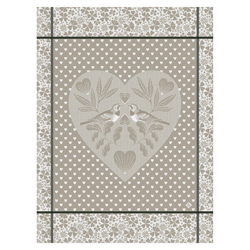 Le Jacquard Francais - LEJACQ-AMOU-TEATL - Tea towel Amour Cotton