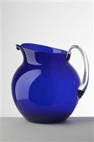 Palla Transparent Blue Pitcher by Mario Luca Giusti