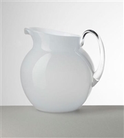 Palla Transparent White Pitcher by Mario Luca Giusti