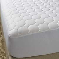 Pure Cotton White Mattress Pad by Scandia Home