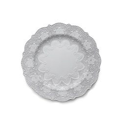 Merletto White Dinner Plate by Arte Italica