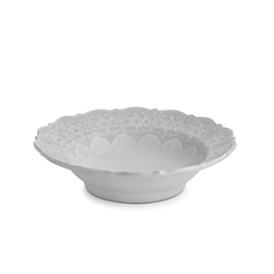 Merletto White Serving Bowl by Arte Italica