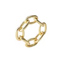 Kim Seybert - Chain Link Napkin Ring in Gold - Set of 4