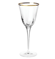 VIETRI - Optical Gold Wine Glass