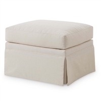 Origo Ottoman (Straight Skirt) by Bunny Williams Home