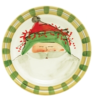 Old St. Nick Green Hat Dinner Plate by VIETRI
