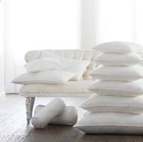 Bergen Down-Free Decorator Insert White Pillow by Scandia Home