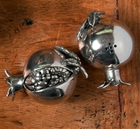 Pomegranate Pewter Salt and Pepper Shakers by Vagabond House