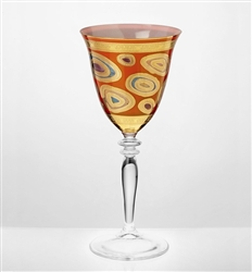 Regalia Orange Wine Glass by VIETRI