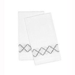 Quatrefoil Guest Towels (Set of 2) by Matouk