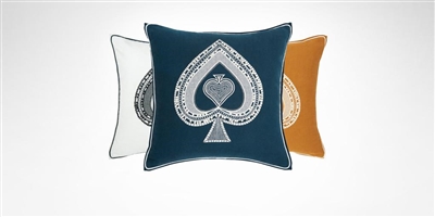 Yves Delorme - Iosis Tarot Pique Decorative Pillow