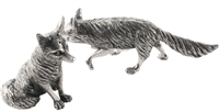 Pewter Fox Salt and Pepper Shakers (Set of 2) by Vagabond House