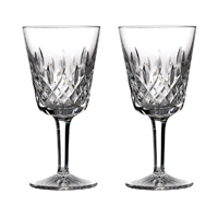 Waterford - Classic Lismore Goblet, Pair