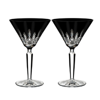 Waterford - Lismore Black Martini, Pair