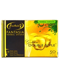 Fantasia Herbal Shisha Golden Double Apple, tobacco and nicotine free