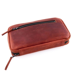 Cigar Star Cowhide Leather Cigar Case