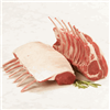 Rack of Lamb - Frenched - 7 to 8 Ribs - 2 Racks Per Pack - 16 to 18 oz Each