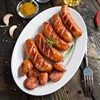 Our Rocky Mountain sausages are made from Rocky Mountain Oysters also known as Testicles.