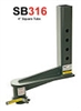 16 in. 4 in. square gooseneck extension