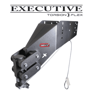 Gen-Y Hitch New Executive Torsion-Flex 5th gooseneck conversion hitch. 18,000 lb trailer capacity, 3,500 lb tongue weight.Â 