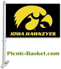 IOWA CAR FLAG