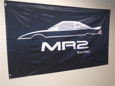 TOYOTA MR2 TURBO 3FT X 5FT / BLACK