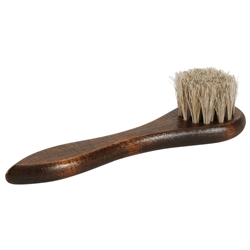 Executive Horsehair Polish Applicator Brush - Neutral Bristles