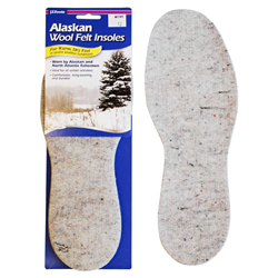 Alaskan Wool Felt Insoles - Men's