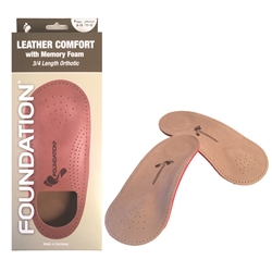 Foundation Leather 3/4 Orthotics