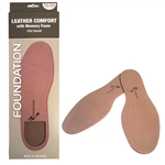 Foundation Leather Memory Foam Flat Insole