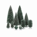 DEPARTMENT 56 BAG-O-FROSTED TOPIARIES SMALL