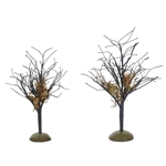 Department 56 Halloween Midnight Moss Trees