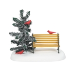 Department 56 Village Cardinal Christmas Bench