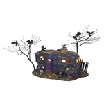 Halloween Village Cackling Crow Caravan