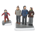 Department 56 Christmas Story C'mon Guys Wait Up