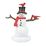 Department 56 Cardinal Christmas Snowman