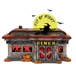 Department 56 Halloween Fly By Night Diner