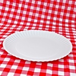 MELAMINE "PAPER" PLATTER 16" FROM 180 DEGREES~